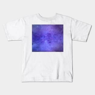 Purple blue grunge texture Kids T-Shirt